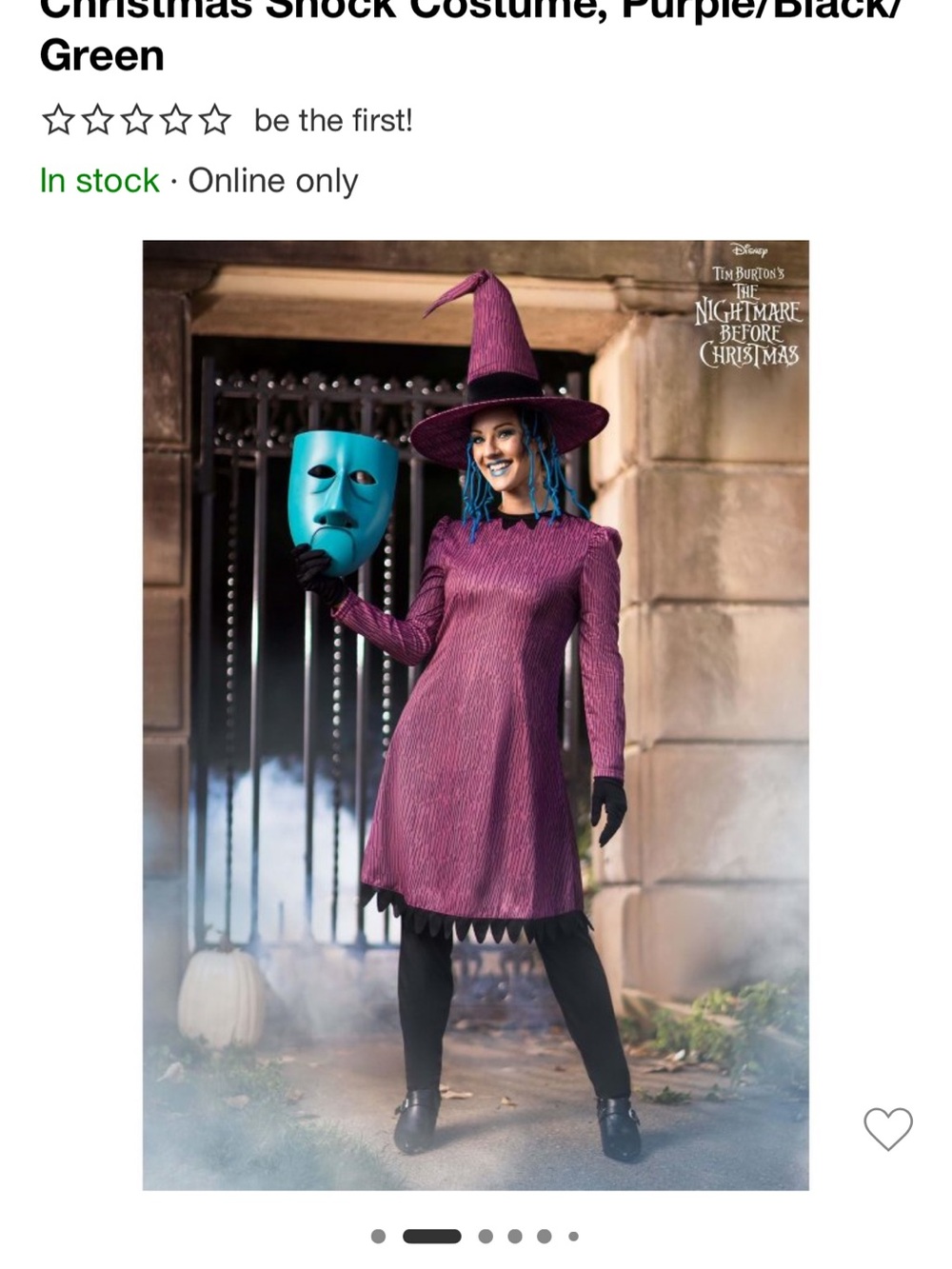 Disney Nightmare Before Christmas Shock Costume - Picture 9 of 9